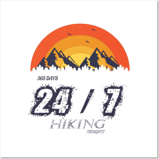 all Days Hiking thoughts - camping, trekking, outdoor recreation Posters and Art